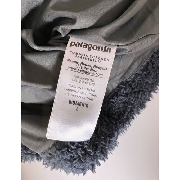 Patagonia Los Gatos Sherpa Fleece Vest Smolder Blue Size Large - Picture 6 of 8